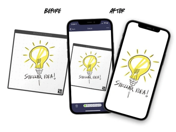 Многоразовые стикеры Rocketbook с приложением для дигитайзера