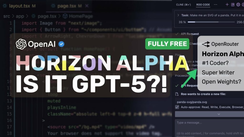 Новая модель искусственного интеллекта с открытым исходным кодом ChatGPT-5: Horizon Alpha